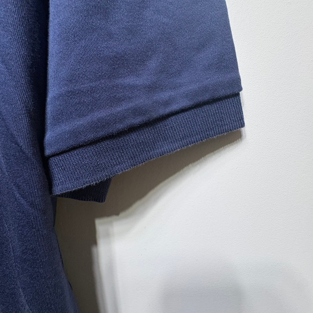 Polo Ralph Lauren Pima Soft Touch Polo Shirt Mens Large Navy Blue Pima Cotton - Picture 6 of 13